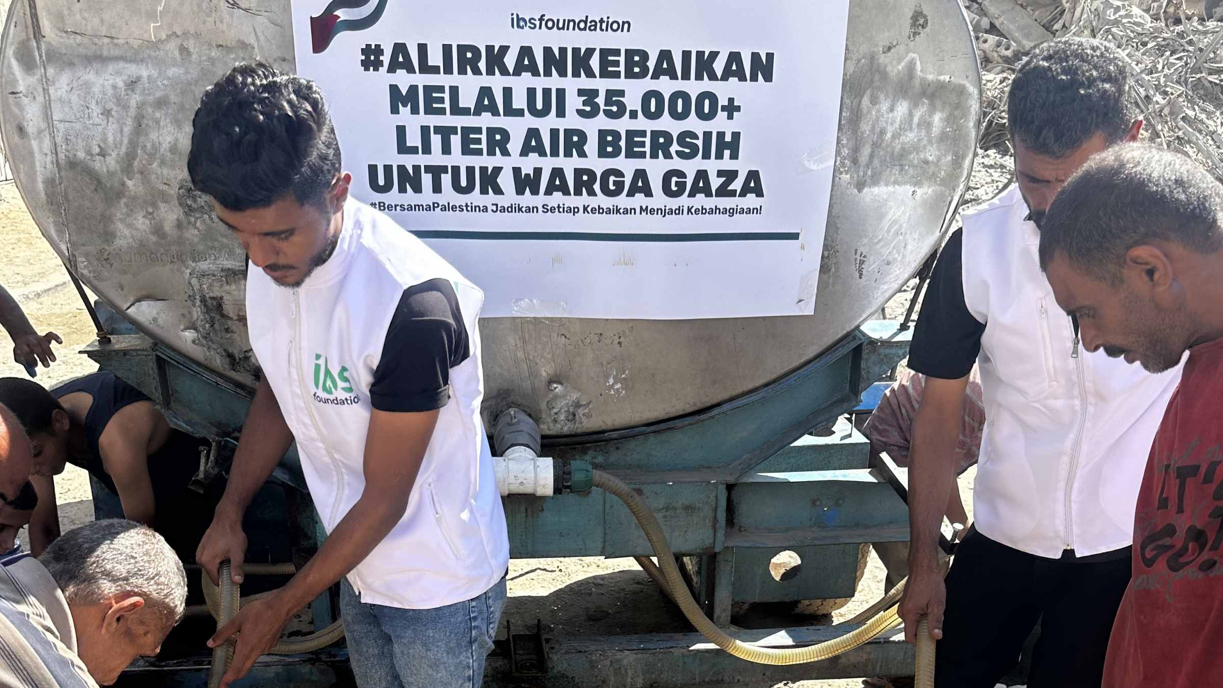 IBS Foundation x INH Palestina - Penyaluran Air Bersih